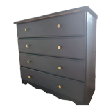 Contemporary style wooden chest of drawers