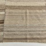 8x10 Kilim Brown & Cream Contemporary Kilim Rug, 233x293Cm