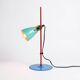 Aluminor vintage Memphis multicoloured desk lamp, 1980s