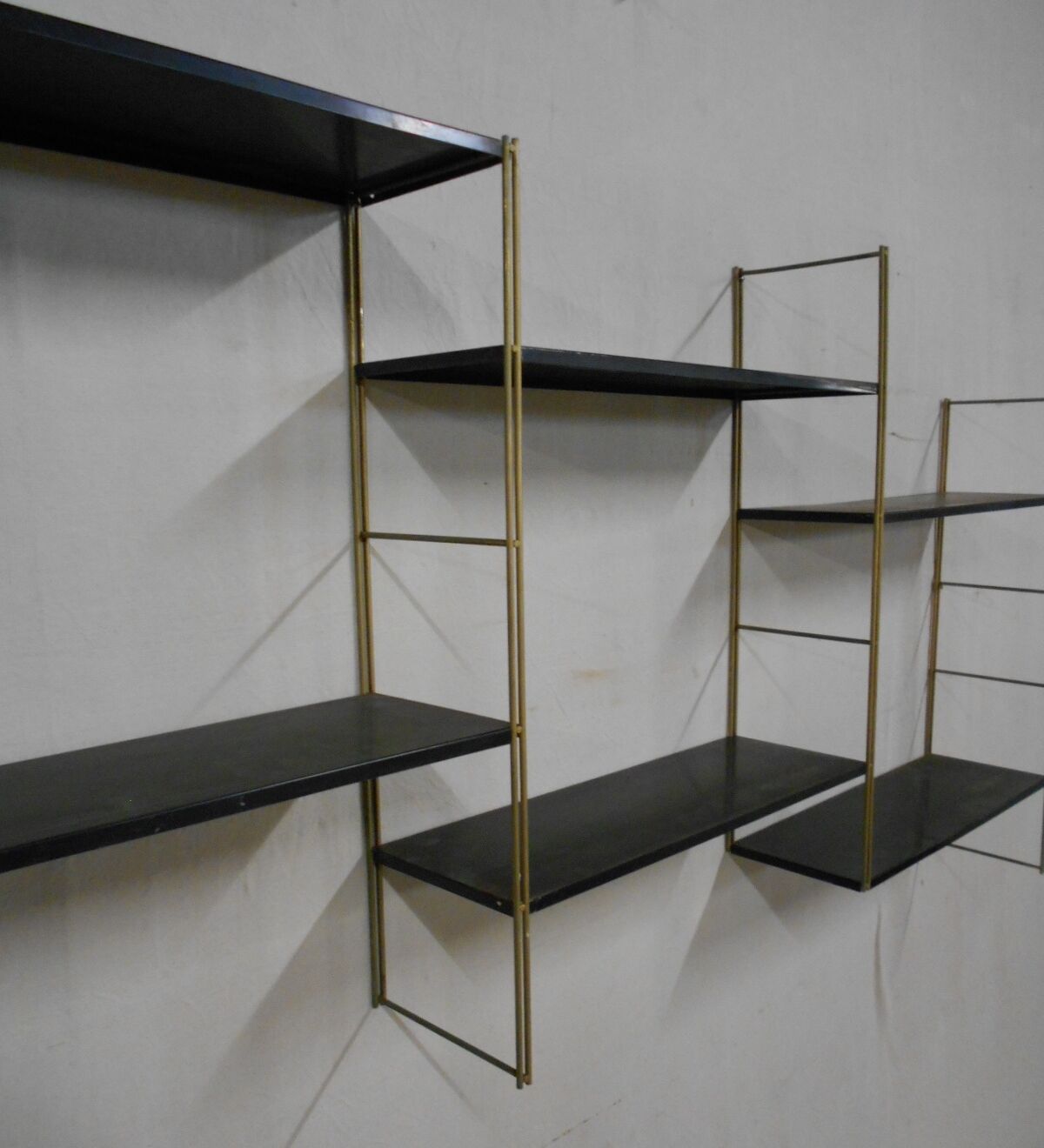 Vintage metal shelves