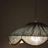 Suspension in a solid floral shape Cosette "mineral blue"