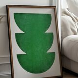 Painting on paper - 50x70cm - abstract painting H448 signed Eawy