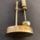 Marine gyroscopic oil lamp in polished solid brass, Ilse Ammonsen for Daproma, Denmark, 1950