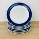 8 Koka ceramic flat plates by Rörstrand Sweden, Scandinavian