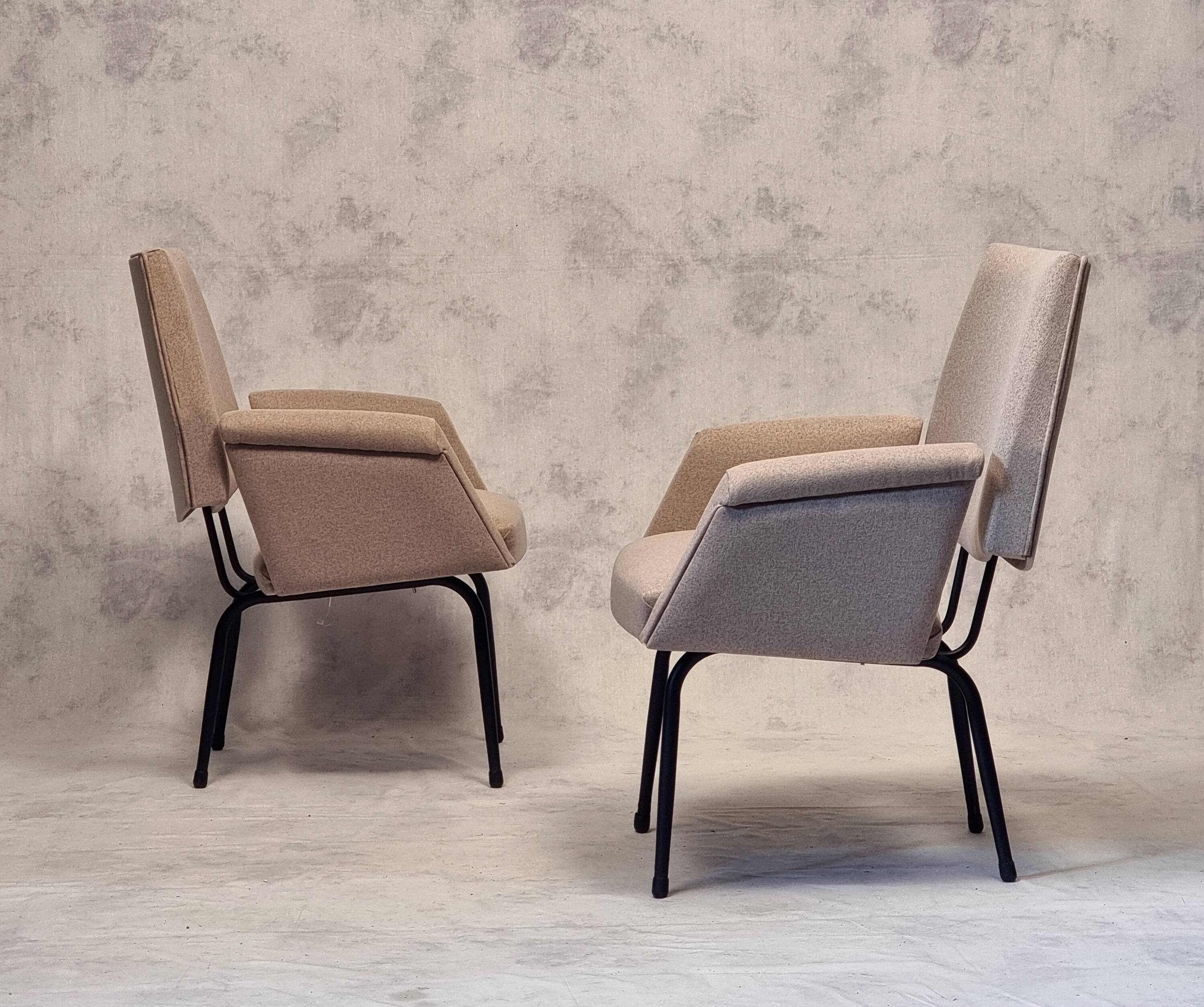 Pair of French Armchairs - Modernist - Ca 1950