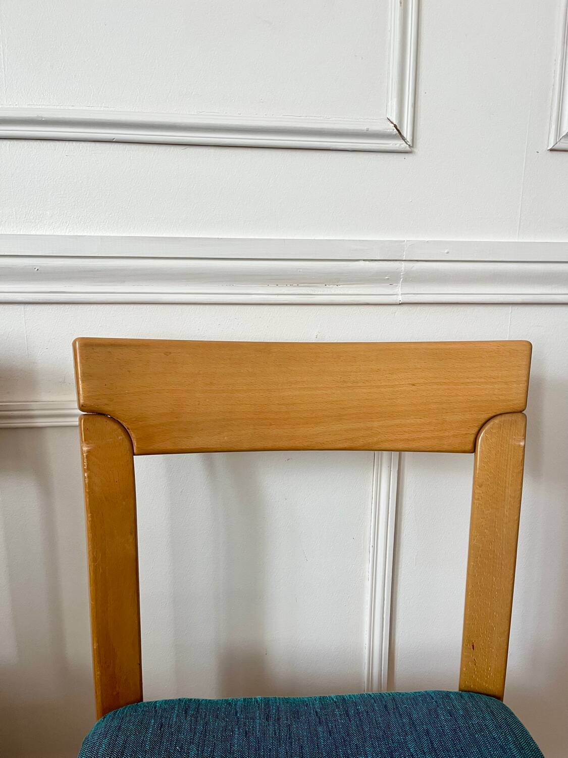 6 solid elm chairs from the 1970s