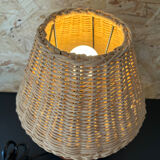 Lampe boule en bois