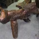 Rare fauteuil en racine d'arbre