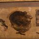Oil on panel woman 3 faces in profile nineteenth frame wood e. jacob
