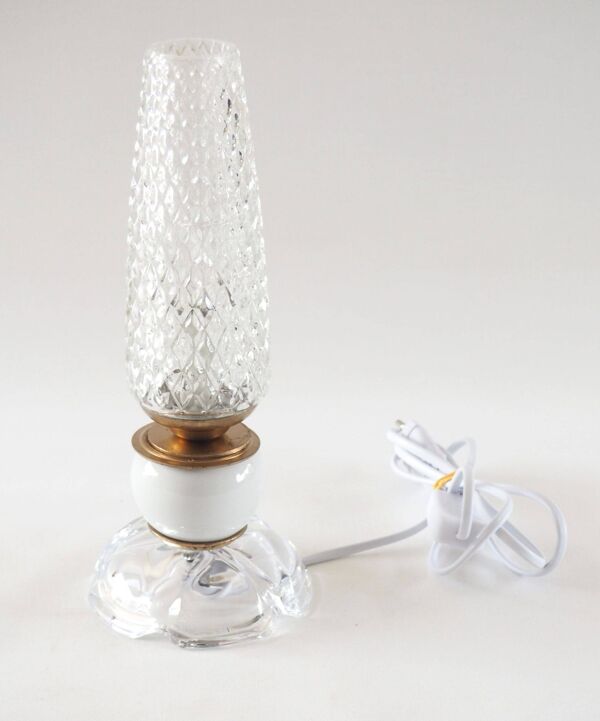 Lampe flute céramique et verre