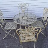 wrought iron garden lounge