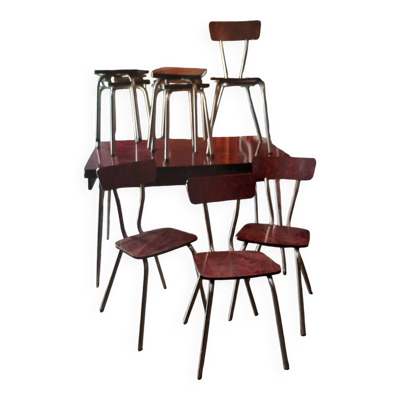 Table chaises et tabourets formica