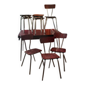 Table chaises et tabourets formica