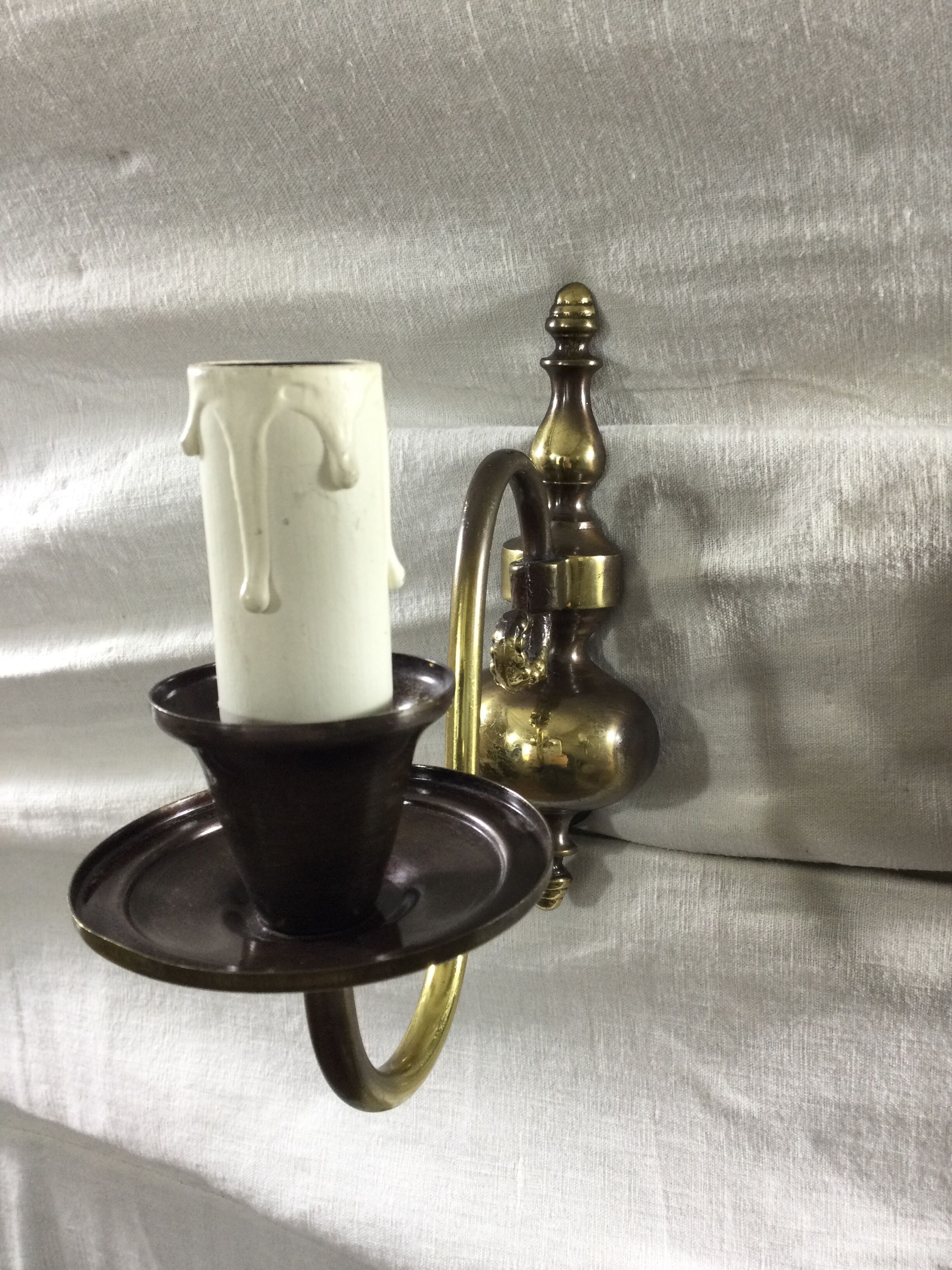 Dutch pair of sconces