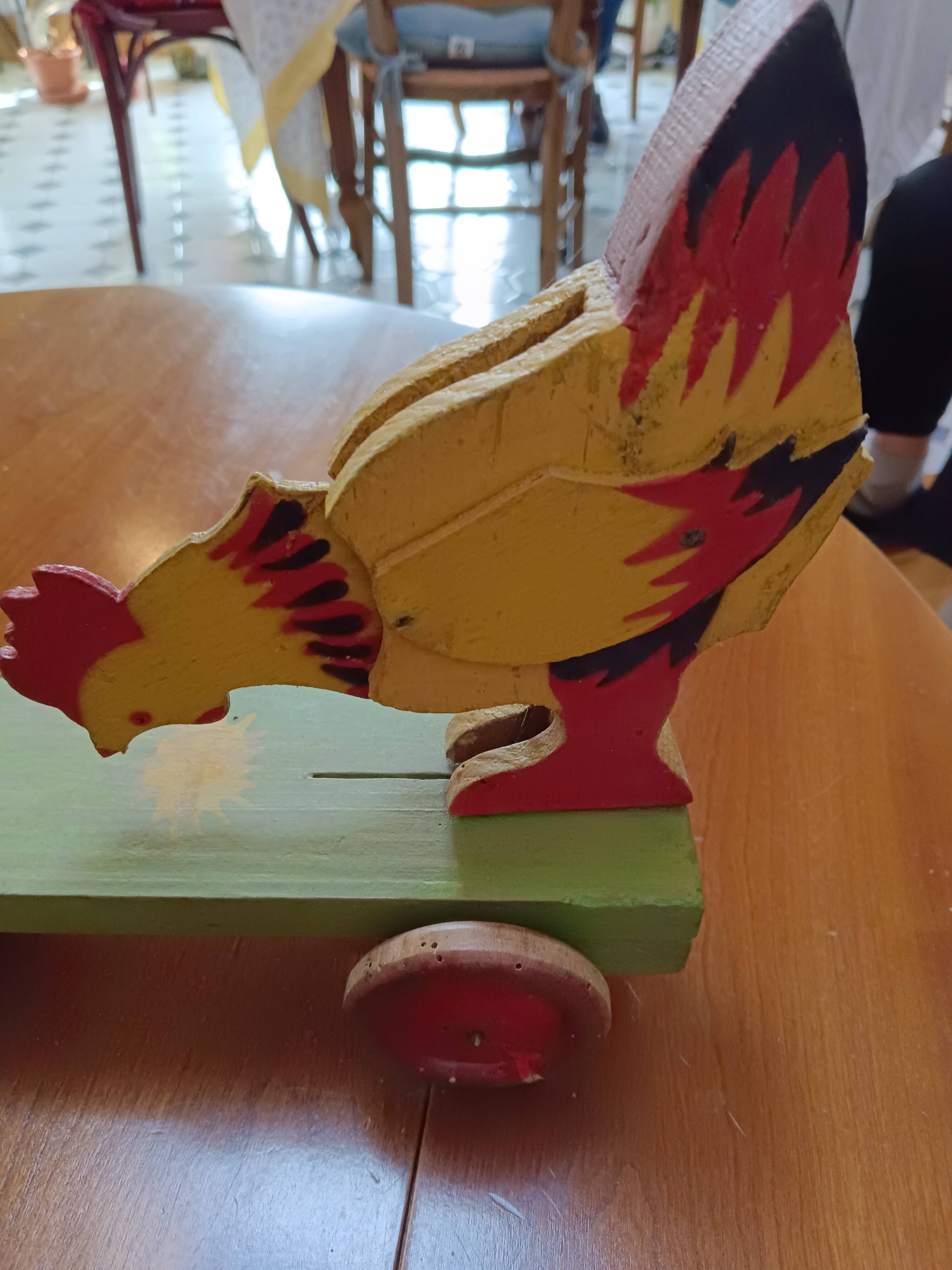 Old toy hen