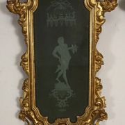 Antique baroque mirrors from the mid-18th century, mercury mirror.