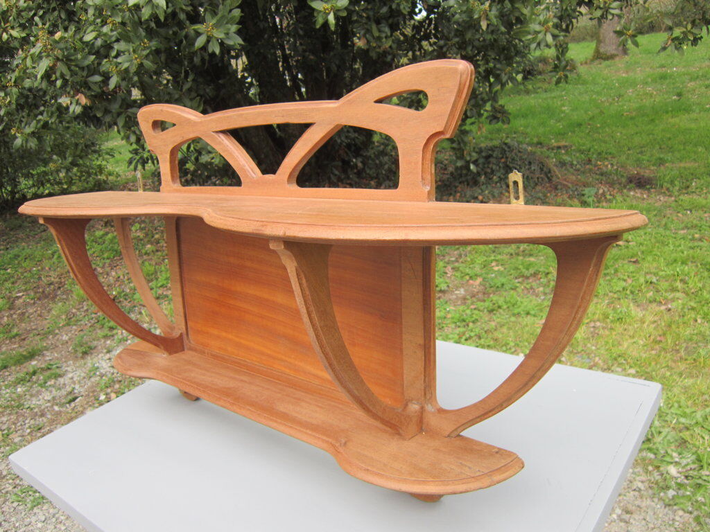 Art nouveau wall shelf