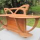 Art nouveau wall shelf