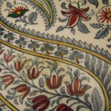 Plat rond creux saladier en faience de Gien modèle Cachemire