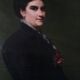 Emile levy (1826-1890) oil on canvas portrait of a woman