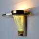 Wall lamp Regency half-moon, Italy, 1970
