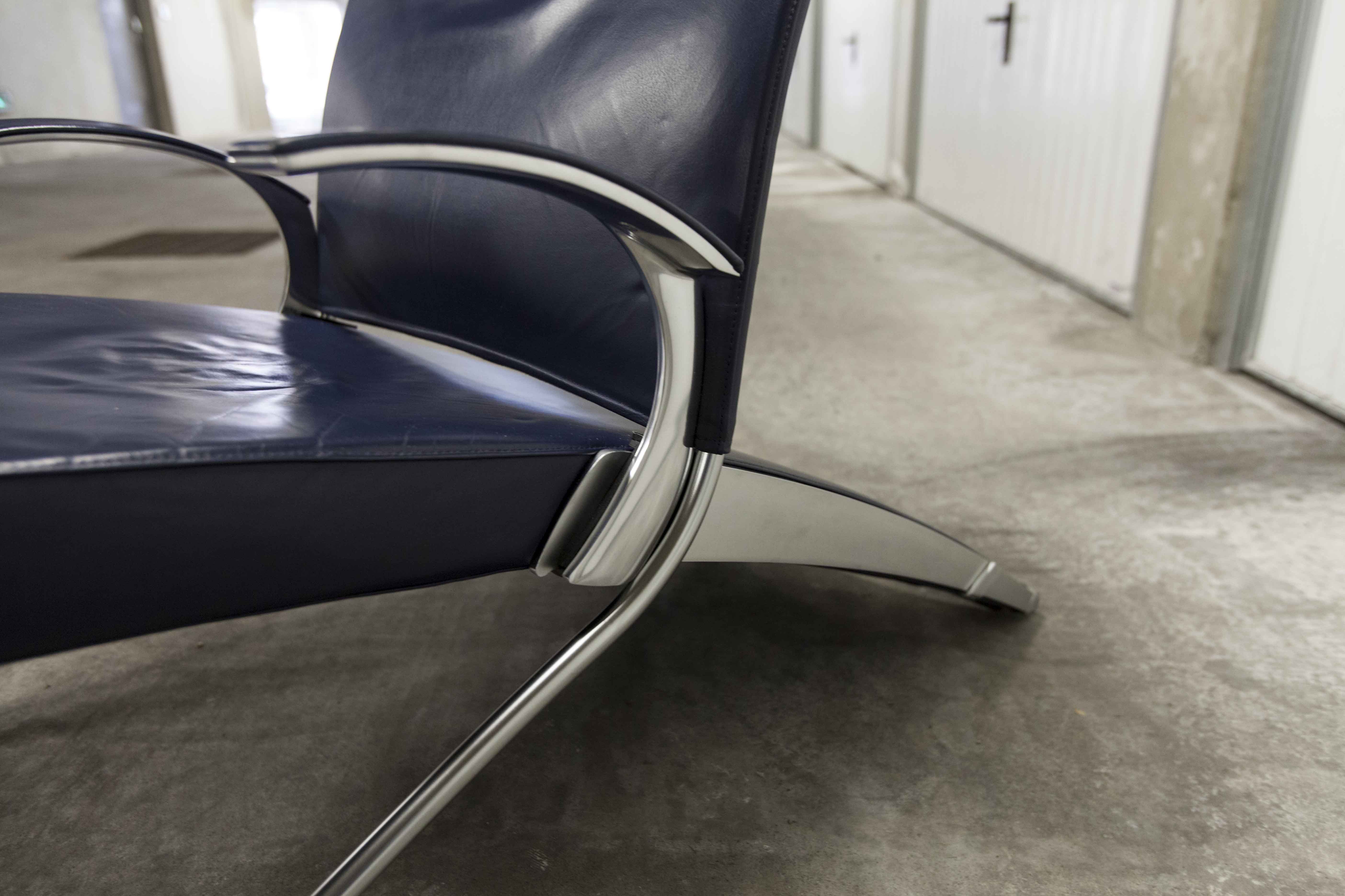 Fauteuil Lounge  "X-chair" par Joachim Nees pour Interprofil