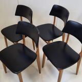 Suite of 4 vintage chairs 1960