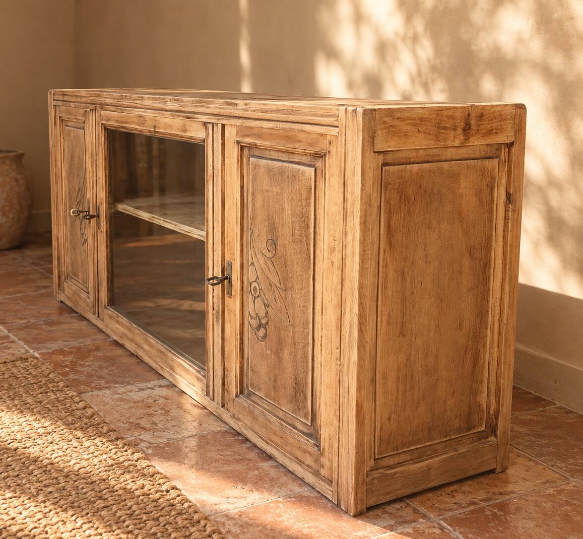 buffet bas enfilade noyer art déco