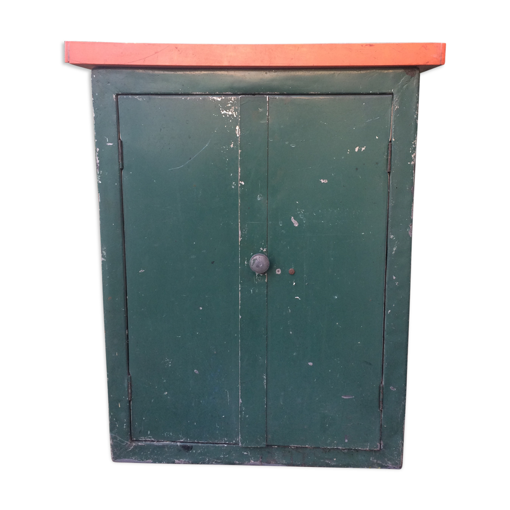 Meuble de rangement atelier petite armoire en metal design industriel