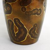 L. Brisdoux gilded copper vase