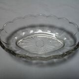Ravier in scalloped cast glass