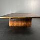 Low Japandi bamboo wabi sabi coffee table by Axel Vervoordt, Belgium 1980s
