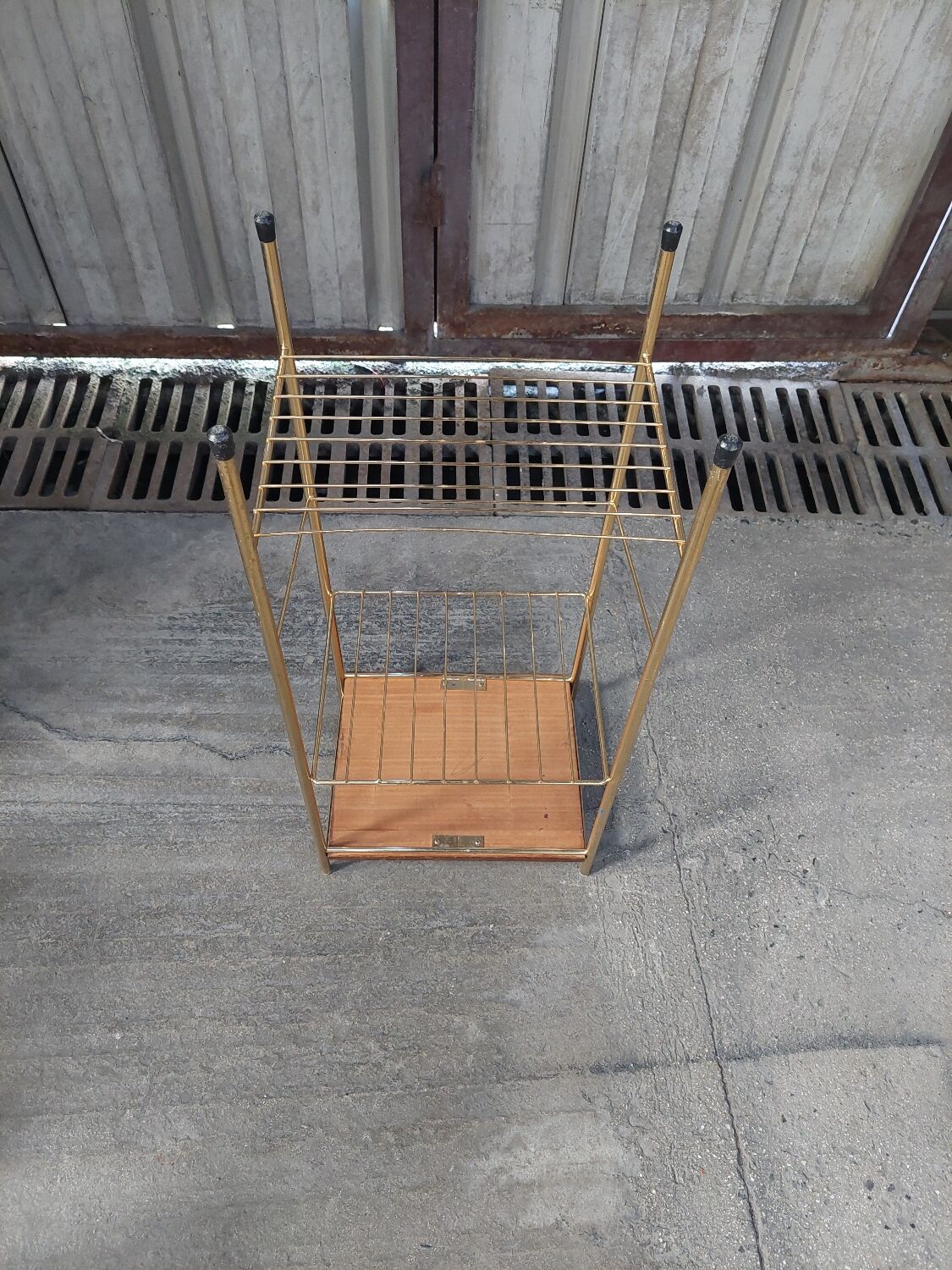 Gilded metal side table