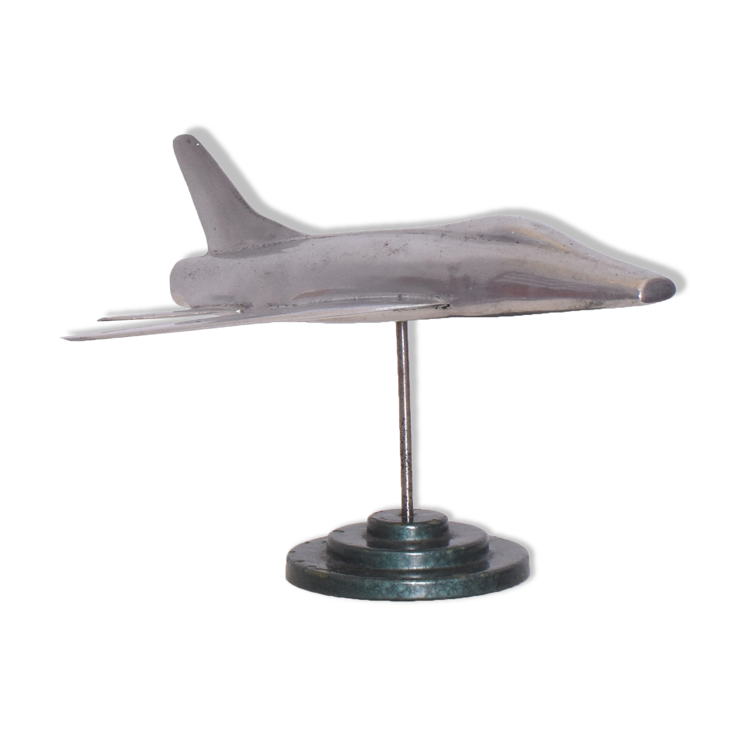 Maquette avion en aluminium, années 1950