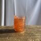 Service en verre rose vintage composé d'un saladier et de 8 coupelles