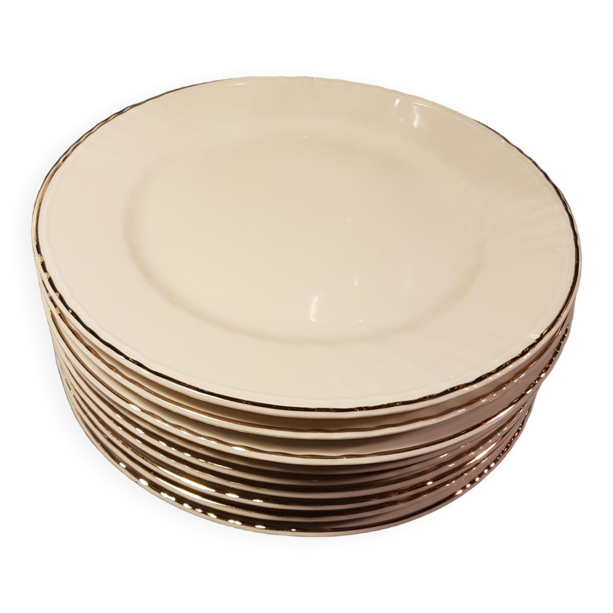 9 Porcelain dessert plates