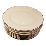 9 Porcelain dessert plates
