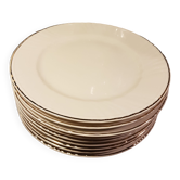 9 Porcelain dessert plates