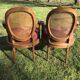 Paire de fauteuils style Louis XVI cannage