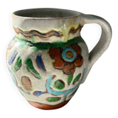 Small floral jug signed