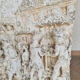 High relief plaster plaque