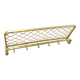 Gold wide wall coat rack with rope vintage