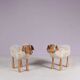 1960s sheep sculpture/stool by Peter Krafft Germany