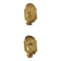 Pair of Swedish Brass Wall Sconces from the Mid-Century