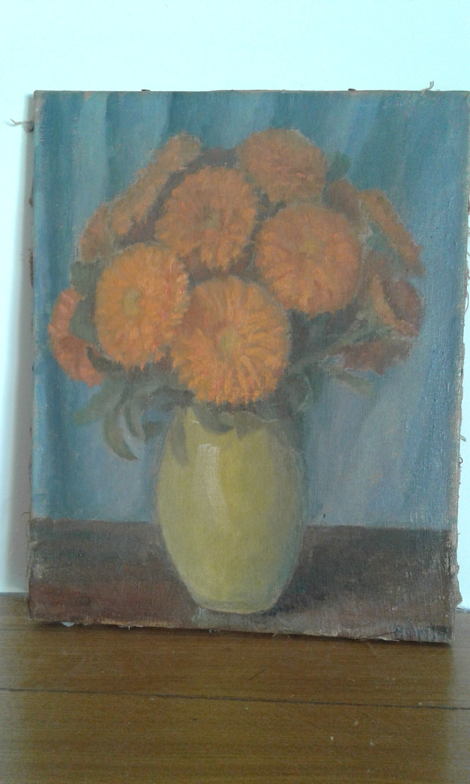 Still life with bouquet of flowers circa 50