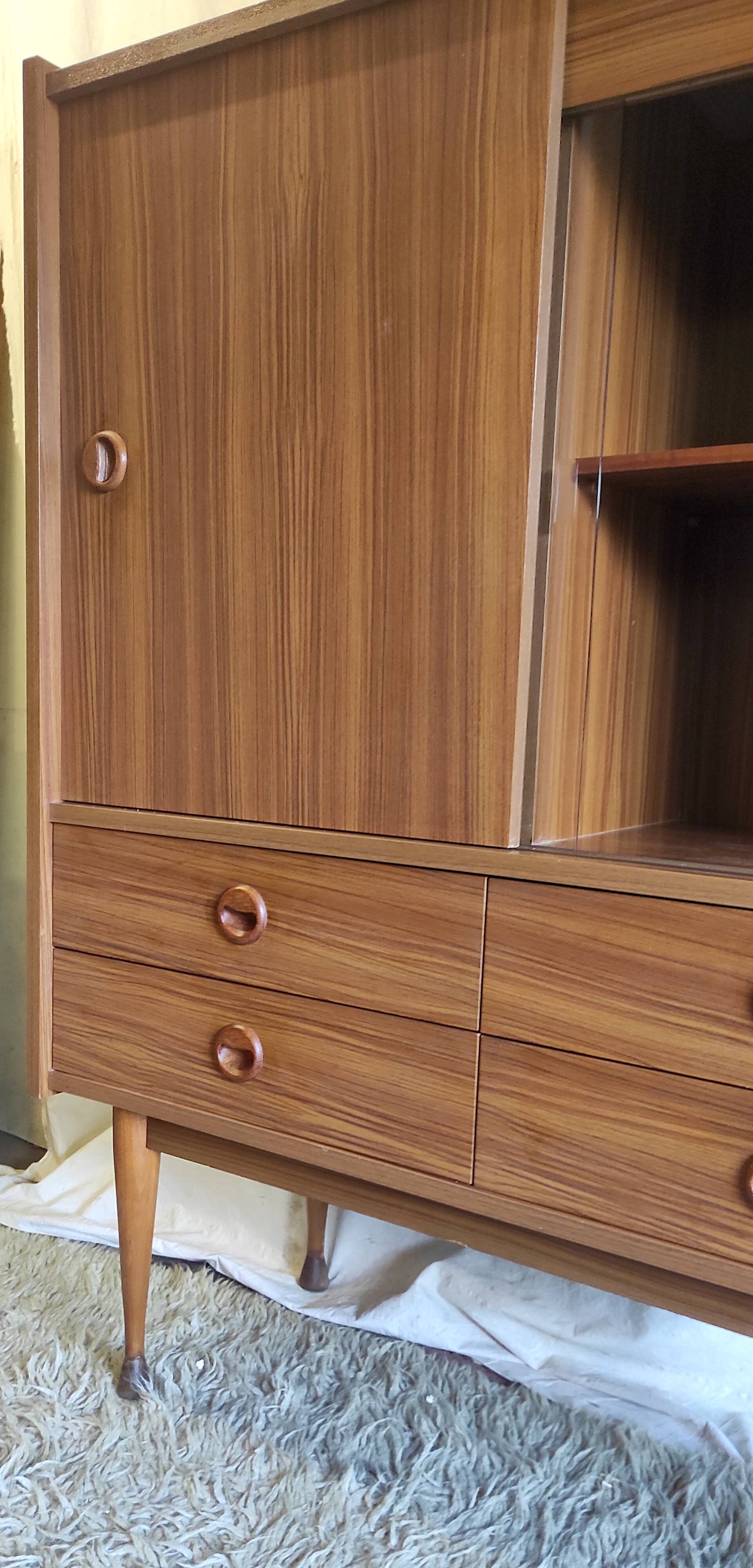 High Scandinavian style wooden buffet - 1960s/70s