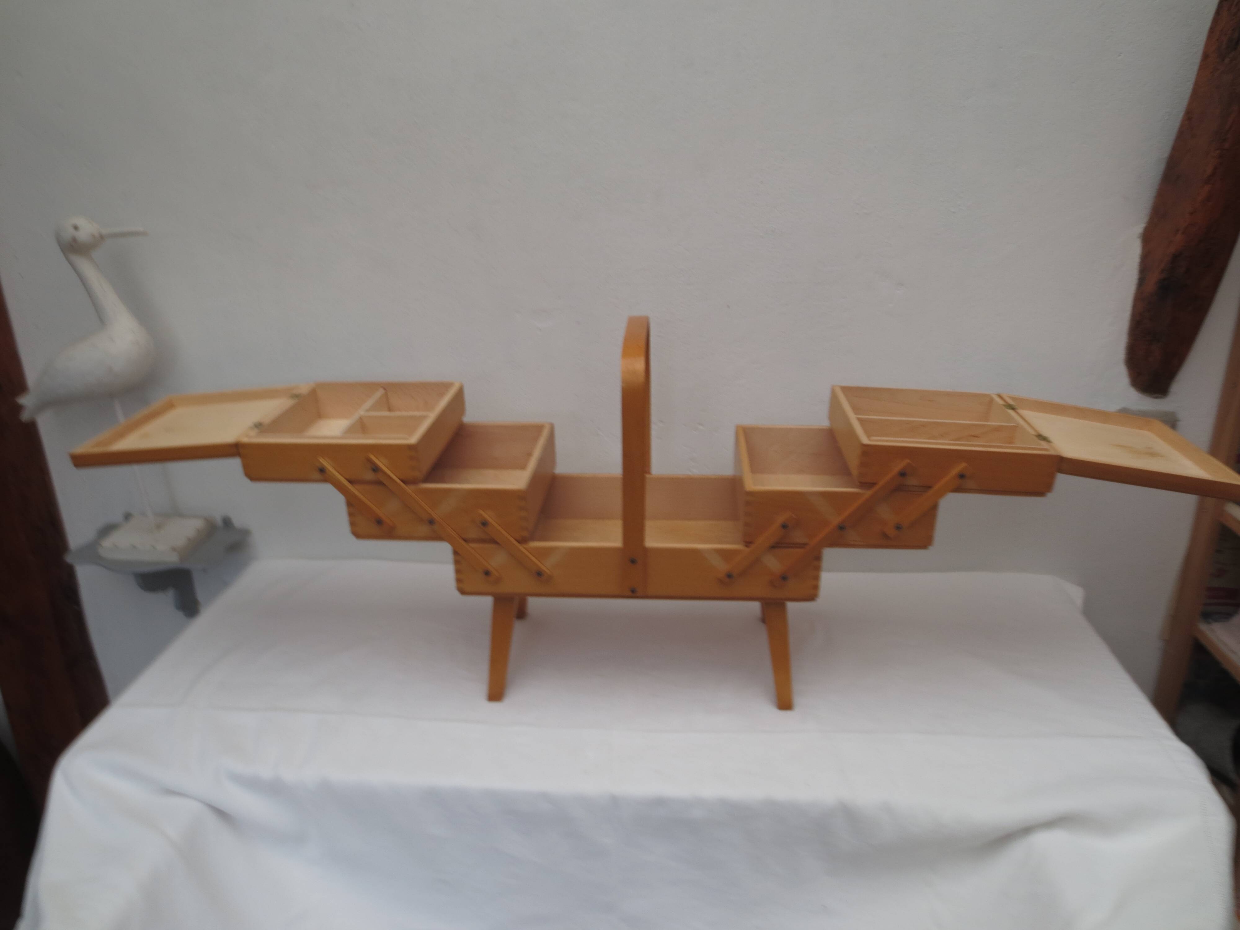 Nice-sized worker, in light varnished wood