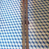 Pair of vintage wooden skis