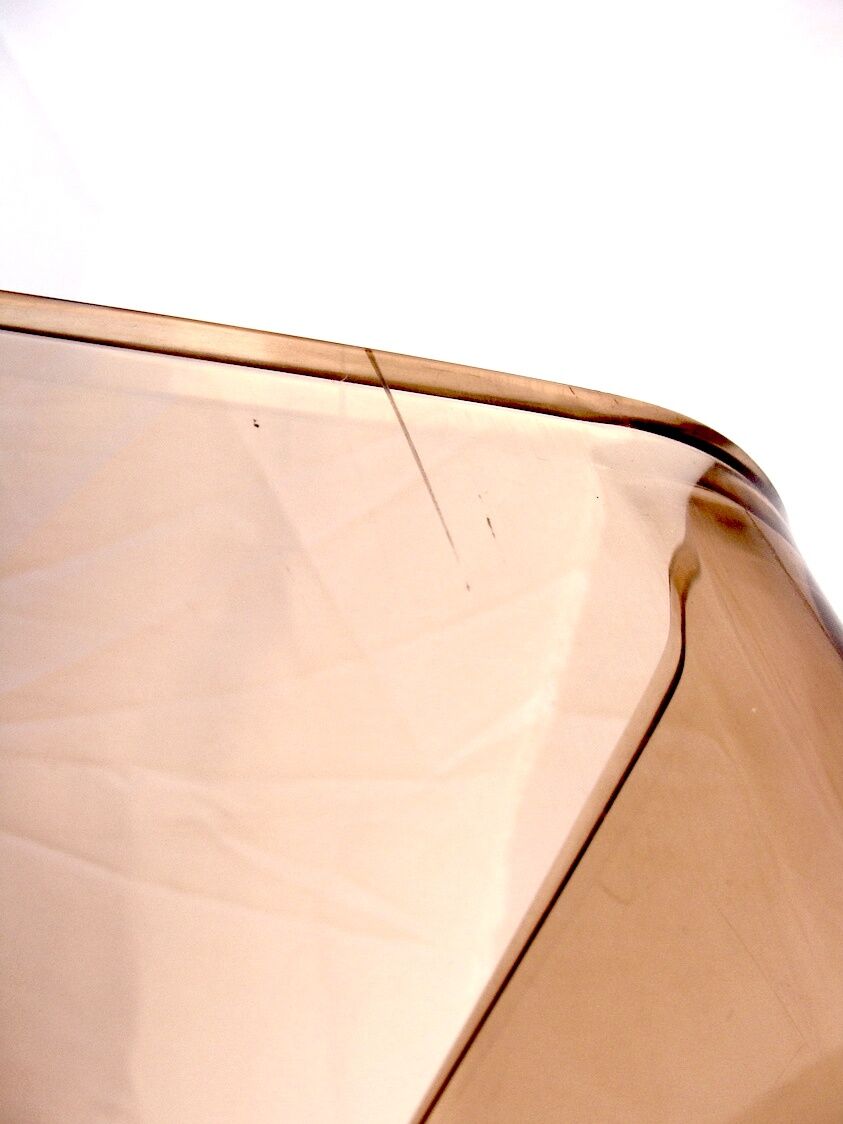 Plexiglas design rolling coffee table