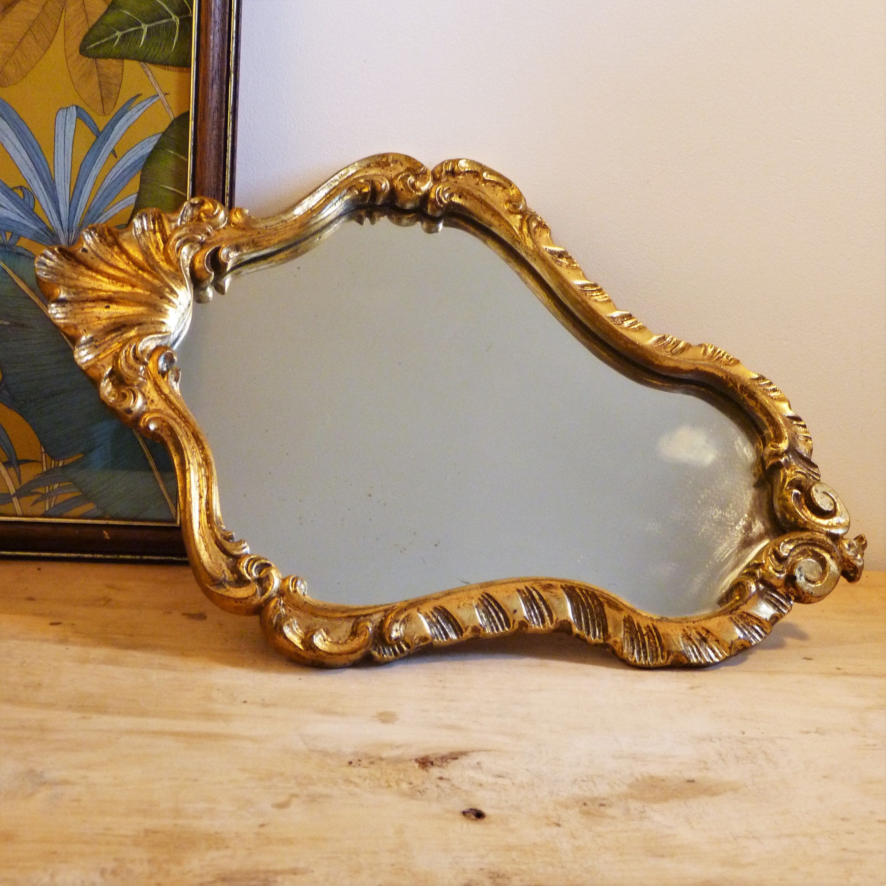 Small Golden Mirror Moulding